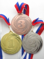 Комплект больших металлических медалей 